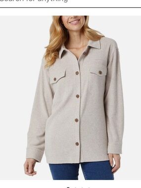 32 degrees Light Beige Button-U blouse